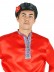 Мужская косоворотка атласная красная 3XL-5XL