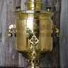 Самовар дровяной 6 литров желтый цилиндр братьев Баташевых, арт. 433720